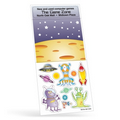 Peel N Play Sticker Sheet w/ Repositionable Space Alien Scene